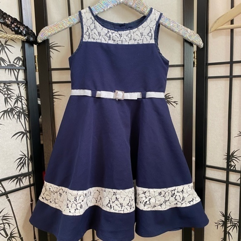 Adorable girls fit and flare dress